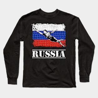 Russia Soccer Goalie Goal Keeper Shirt Long Sleeve T-Shirt